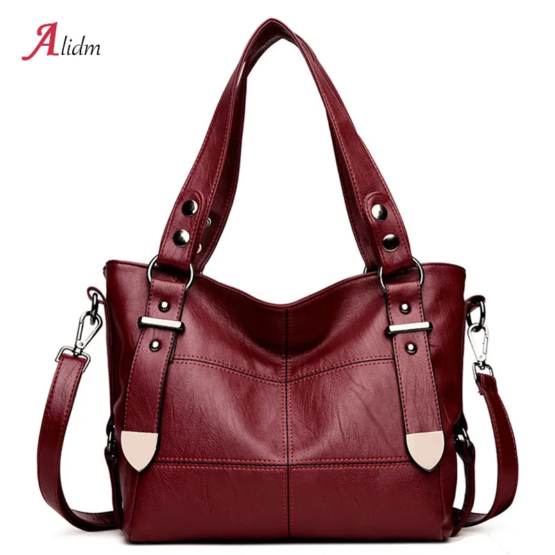 

2019 Brand Luxury Large Capacity Handbags Women Bags Designer Thread Crossbody Bags Ladies High Quality PU Leather Bags Women