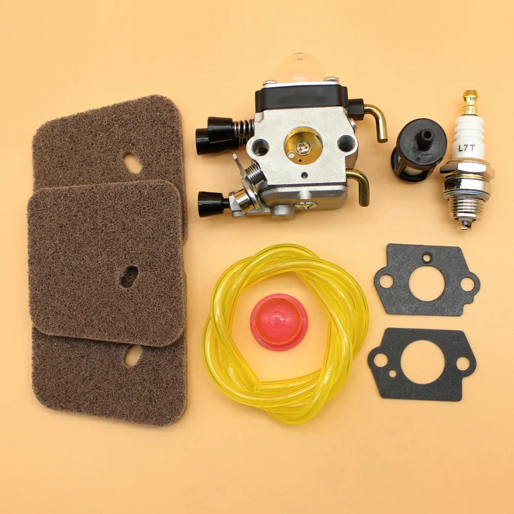 

Carb Carburetor Air Fuel Filter Kit Fit STIHL FS55 FS55R FS55RC FS55C FS55T FC55 KM55 KM55R HL45 Trimmer Cutters Spare Parts
