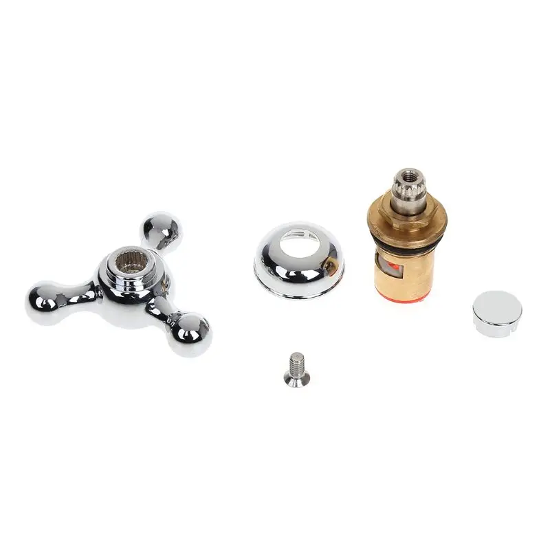 

Kitchen Sink Faucet Water Mixer Accessories Water Purifier Valve Core Cover Cross Handle
