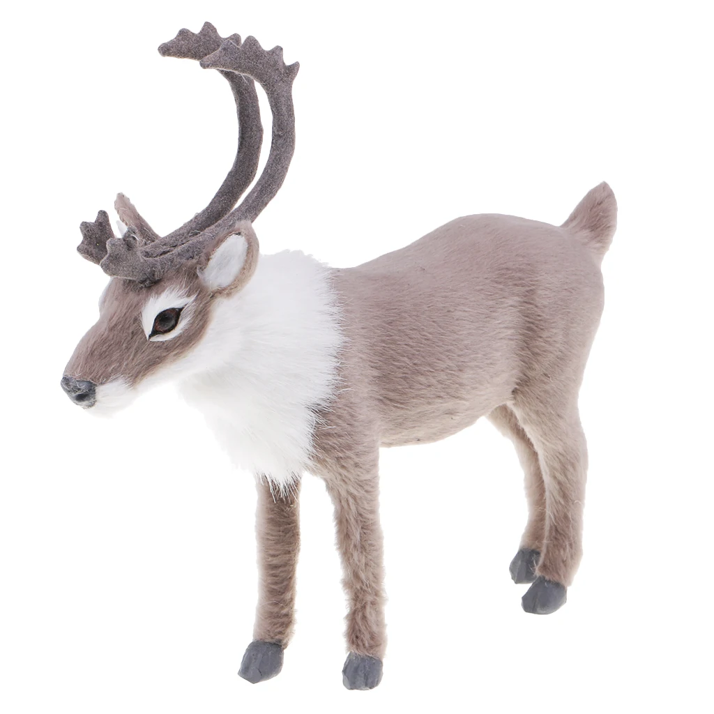 Plush Reindeer Doll Christmas Tree Decoration Xmas Family Party ELK Ornament