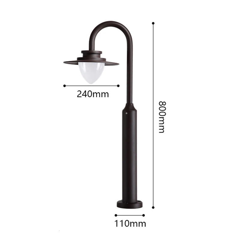 Наружное садовое освещение Светодиодный светильник для газона современный ландшафтный свет алюминиевый свет корпус водонепроницаемый Ландшафтные лампы Арт Деко освещение
