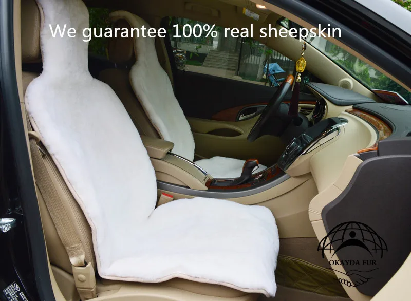 1 Pc Mouton Sheepskin Carseat Covers 100 Natural Fur Universal Size For One Front Seat