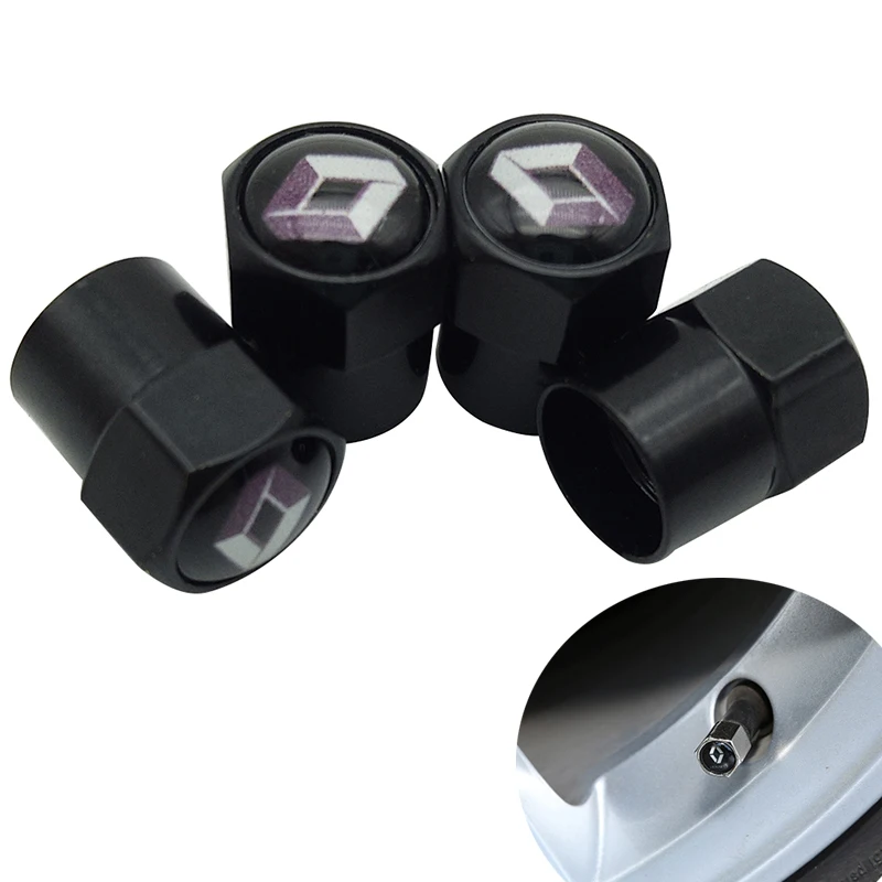 

Car-Styling Car Wheel Tire Valve Tyre Caps Case For Renault 2 Button Clio Scenic Megane Duster Sandero Captur Twingo Accessories
