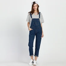 5xl плюс размер джинсовые брюки женские Летние Стильные бермуды женские джинсы подтяжки девять очков подтяжки женские A0729