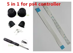 

IVY QUEEN Set  Analog Thumbstick For Sony PS4 Controllers + L2 R2 Trigger Buttons + Eject Power Button Ribbon 14 Pin Flex Cable