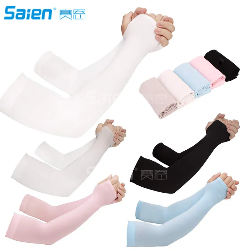 

UV Protection Cooling or Warmer Arm Sleeves for Men Women Kids Sunblock Protective Gloves Running Golf Cycling Driving