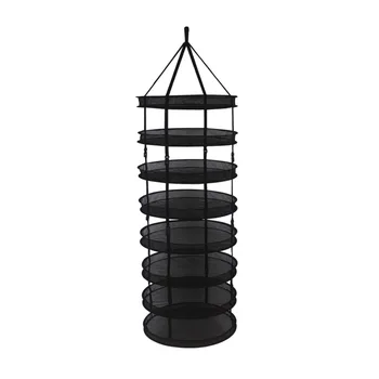 

Growsun Collapsible Black Mesh Hanging Drying Rack Dry Net for Plants