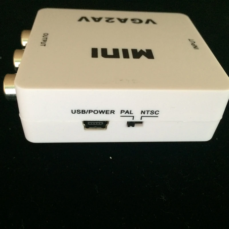 Горячий VGA к RCA AV конвертер CVBS с аудио ПК ноутбук адаптер белого цвета|vga to|vga to rcaaudio