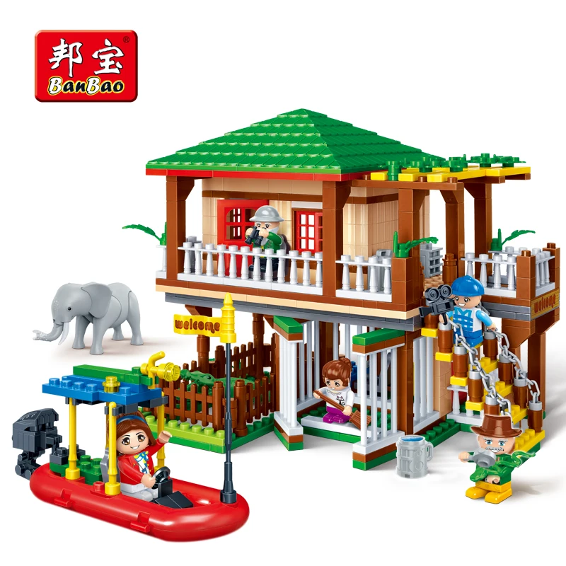 

BanBao 6652 Water Channel National Zoo Park Blocks Educational Building Bricks Model Toys Kid Children Compatible With All Brand