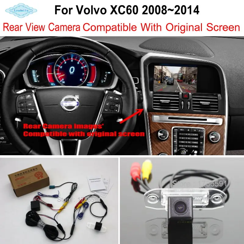 Lyudmila For Volvo XC60 XC 60 2008 2014 RCA Original Screen Compatible Car Rear View font