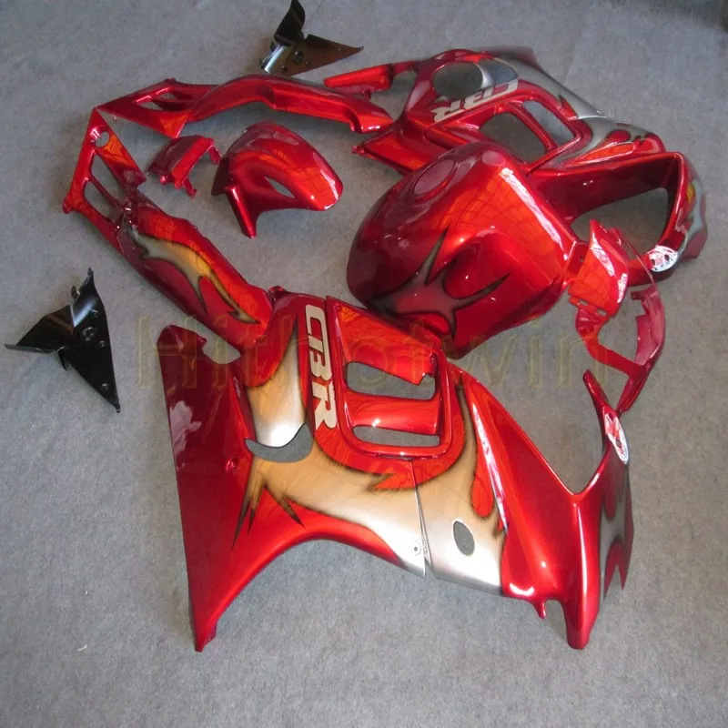 E Заказной обтекатель мотоцикла ABS для HONDA CBR600F3 1995-1996 CBR600 1995 1996 Комплект кузова+ винты+ женский цветок - Цвет: E