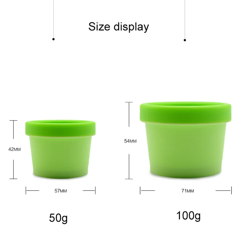 100 г пластиковый крем для маски на Лицо банка зеленые желтые розовые бутылки косметический для лица лосьон упаковочная чаша коробка