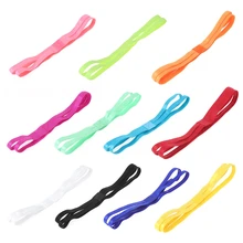 Спортивная резинка для волос, эластичная, нескользящая, двойные полосы, для занятий йогой, Женские аксессуары