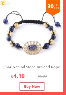 Csja натуральный камень, фиолетовый нить страз браслет многогранный исцеляющий рейки из бисера Ловец снов браслеты для женщин ювелирные изделия F955