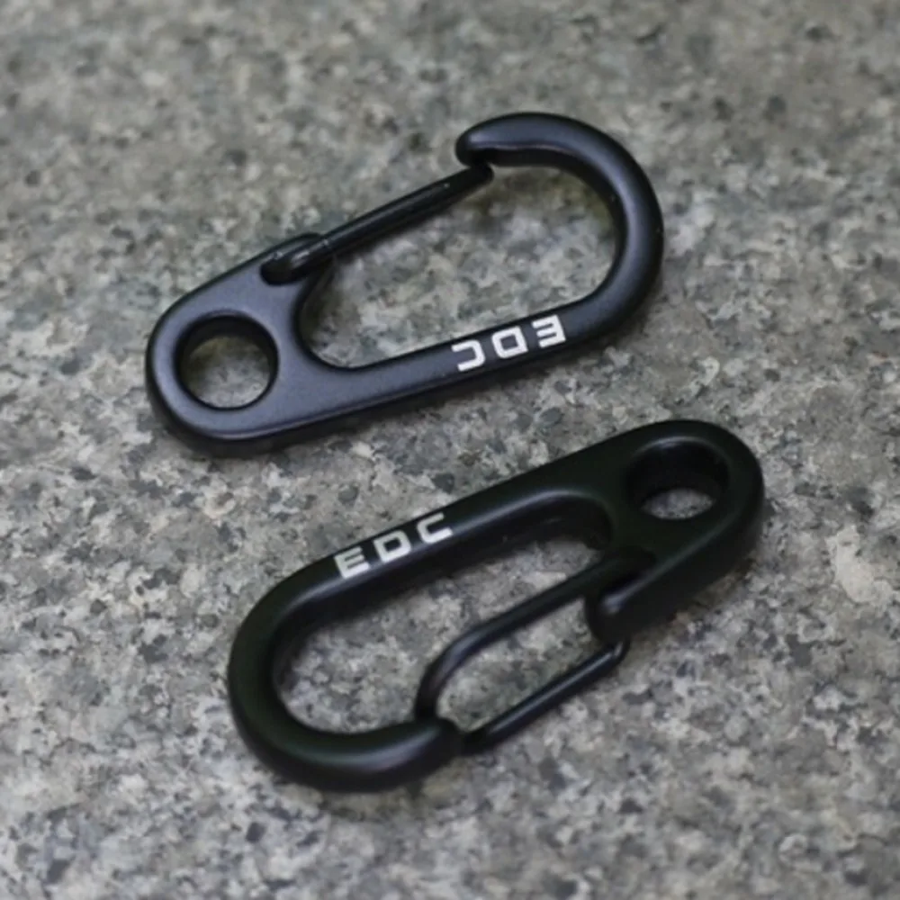 EDC Mini Carabiner Spring Snap Keychain Clip Hook Hiking Climbing
