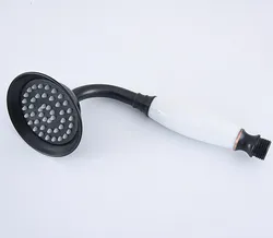 Luxury Oil Rubbed Bronze Telephone Style Bathroom Porcelain Hand Held Water Saving Shower Head ahh064
