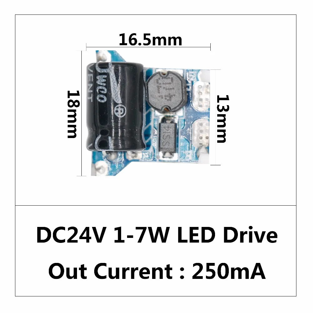 

LED Driver DC24V 1W-18W Power Supply Constant Current Automatic Voltage Control Lighting Transformers For LED Lights DIY