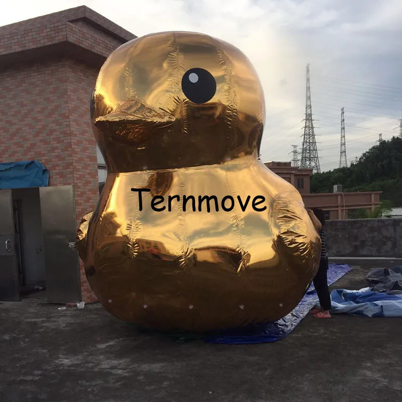 giant promotional pvc duck Inflatable Mirror Surface Christmas Ball gold mirror Ball Light Mirror Reflection Stage advertising