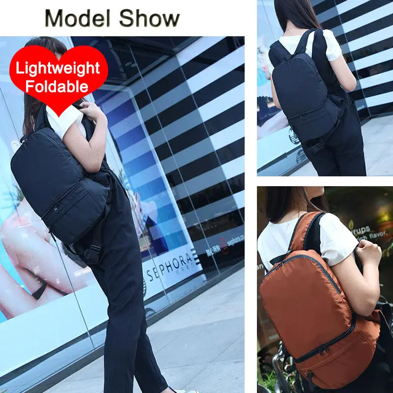 Foldable Backpack Waist Bags Portable Camping Backpacks Lightweight Outdoor Sports Hiking Travel Rucksack Sac De Sport XA476WA