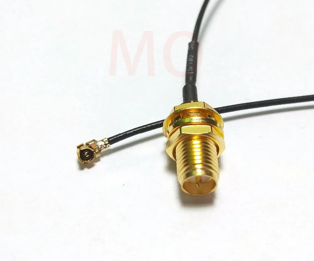 100pcs lot Cable IPX to RP-SMA Jack Male SMA to IPX 1.13