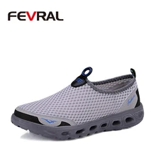 Бренд fevral; Новинка года; женские легкие кроссовки из дышащего сетчатого материала; удобная повседневная обувь; женские слипоны на плоской подошве; Размеры 35-41