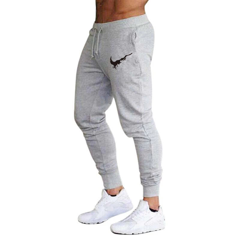 

Mens Joggers Casual Pants Fitness Male Sportswear Tracksuit Bottoms Skinny Sweatpants Trousers gray Gyms Joggers Track Pants