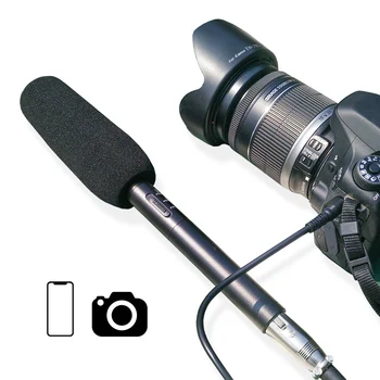 

Professional interview microphone microphone Mobile SLR camera wedding news with live recording Mobile phone SLR universal
