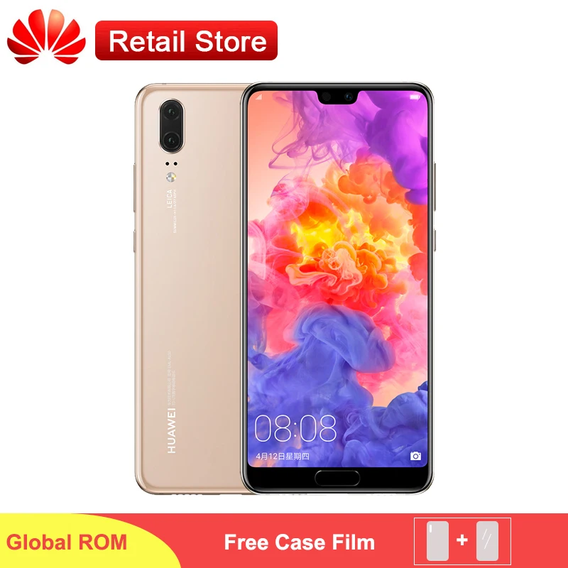 Huawei P20 LTE телефон 5 8 ''Fullview Kirin 970 GPU Android 1 Восьмиядерный 24 0 МП Двойная Задняя