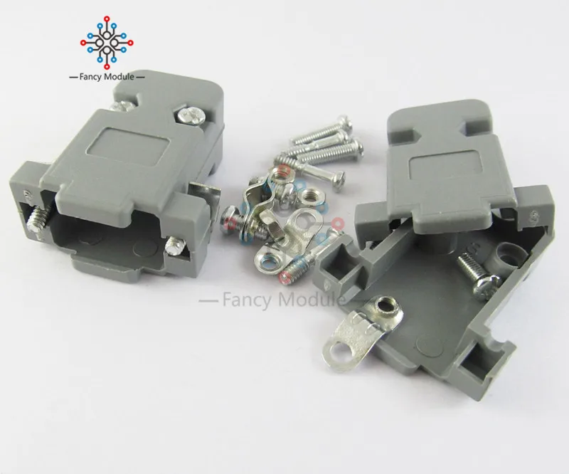 5 шт. серая пластиковая крышка D Sub DB9 9Pin для 9 контактного или 15 разъема|db9 connector|db9