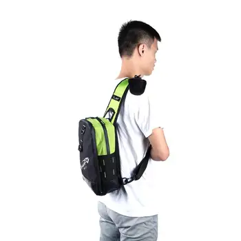 

Waterproof Fishing Bag Multifunctional Chest Bag Outdoor Fishing Tackles Storage Bag Messenger Shoulder Bag 34x20x11cm