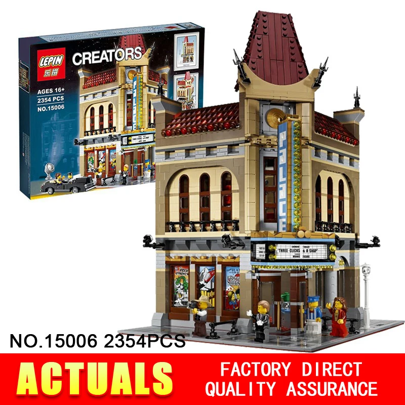 2016 New font b LEPIN b font 15006 2354pcs Creator Palace Cinema Model Building Blocks set
