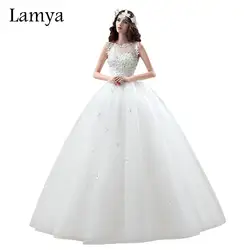 Брендовое кружевное свадебное платье es Lamya с аппликацией, кружевное свадебное платье, роскошная вышивка, Vestido De Noiva, на заказ, большие