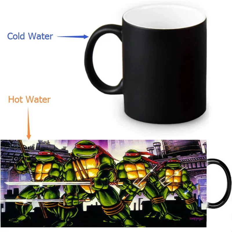 12oz Teenage Mutant Ninja Turtles Heat Changing Color Ceramic Tea Cup ...