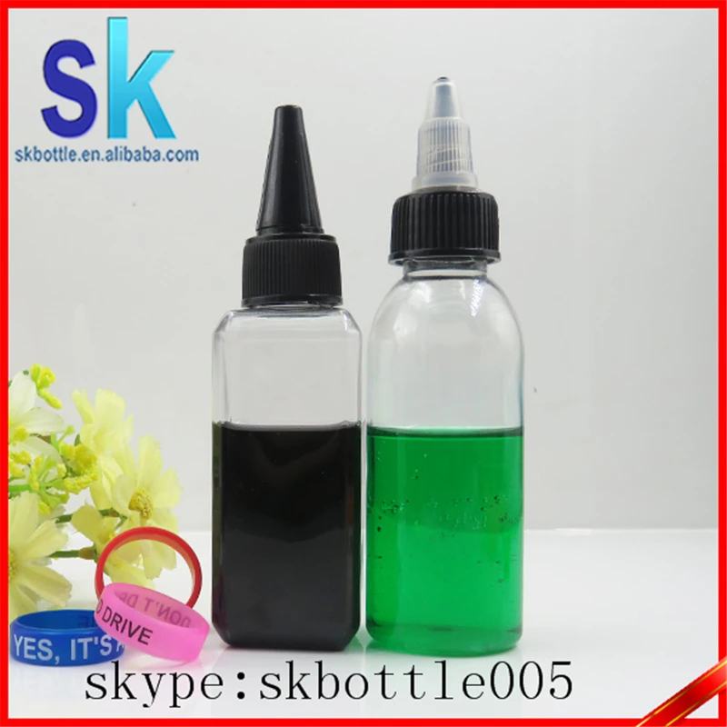 60ml twist dripper bottles transparent PET material dropper bottle for e-liquids | Красота и здоровье