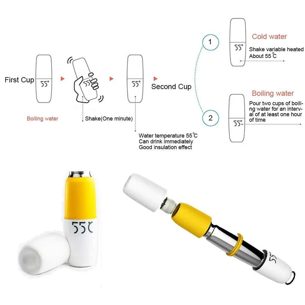 280ML Magic Temperature Variable Speed Transfer 55 Degree Vacuum Cup Morning Travel Coffee Mug Baby Milk Cup  (5)