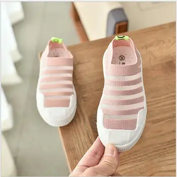 

Summer&Autumn Boys Girls Casual Shoes Kids Sneakers For Mesh Breathable Children Sports Shoes Shock Absorption Soft Rubber Shoe