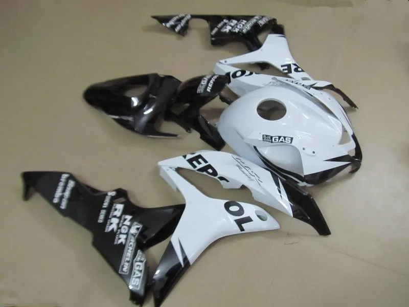 Комплект обтекателей для мотоцикла CBR600RR F5 07 08 CBR 600RR 2007 2008 CBR600 ABS белые и черные