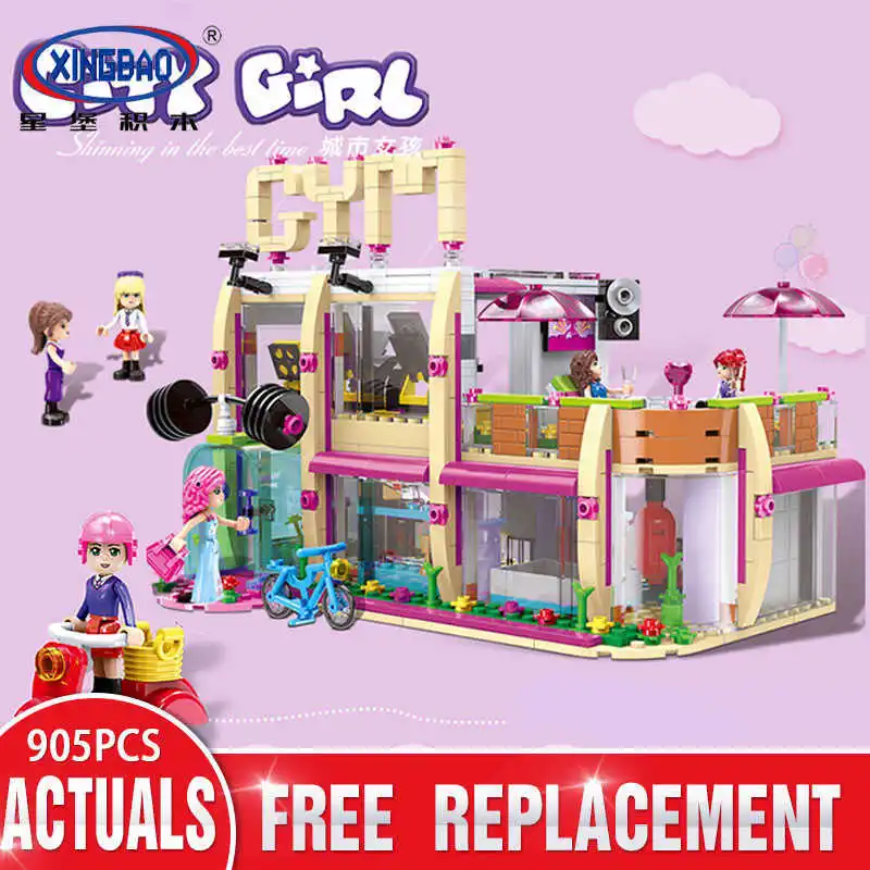 

Xingbao 12002 City Friend Girl The Gym Club Set Building Blocks Bricks Toys Compatible LP For Children As New Year Gifts