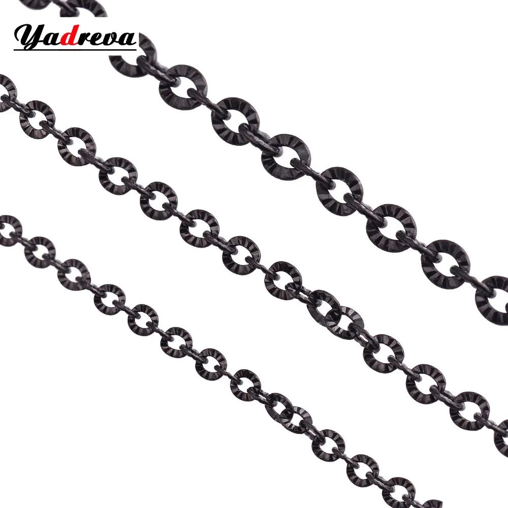 

Stainless Steel Black Necklace Waterproof Men women Stainless Steel Jewelry 2.5mm/3mm/4mm Widthes Various Lengths