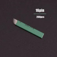 Новинка года 16 микроволоконная игла иглы Лезвия Ламина агулха Sobrancelha микроблейдинг tebori 14 Pontas Flex brow tatoo