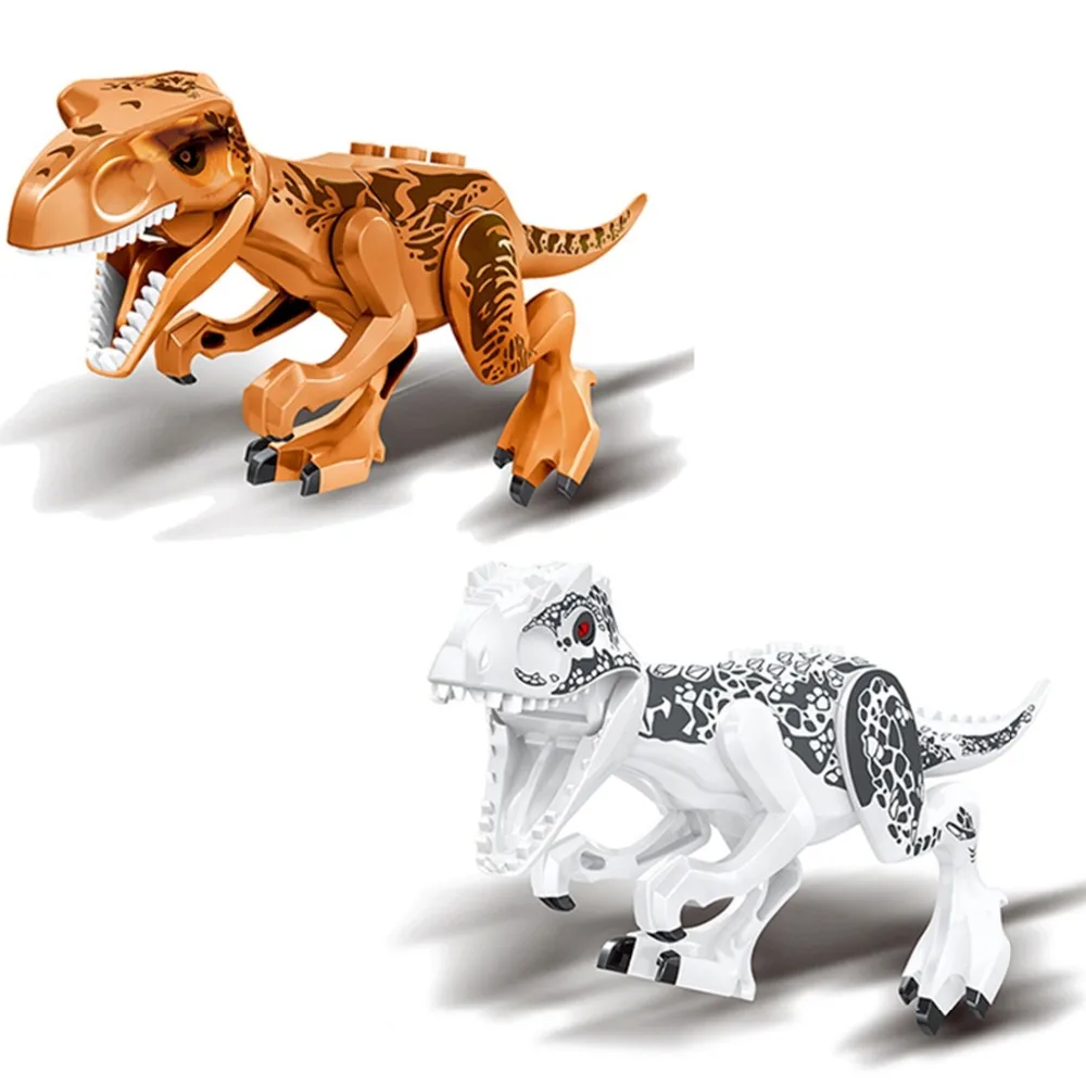 9pcs/set Legoings Jurassic Dinosaurs Bricks Building Blocks Set Kids Toys World Park Dinosaur  Guguetes Compatible Legoing