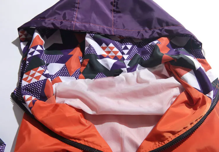 Color Block Patchwork Hooded Jackets 6