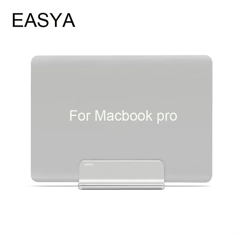 EASYA Aluminum Vertical Laptop Stand for Macbook Air / Pro Thickness Adjustable NoteBooks Holder Erected Space-Saving Stand