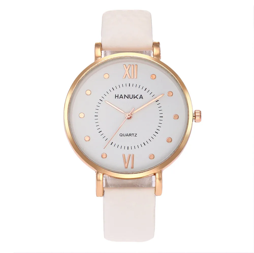 New Women Luxury Leather Geneva Neutral Watches man Watch Cheap Lady