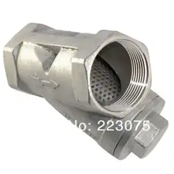 DN32 электромагнитный клапан для Vaporizador y-типа 800 Wog Npt Wye фильтр из нержавеющей стали Ss316 Cf8m стальной сетчатый фильтр клапан