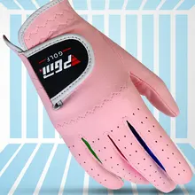 Детские перчатки для гольфа для девочек, для левой и правой руки, мягкие перчатки для гольфа, противоскользящие, защита от солнца, варежки для гольфа D0020