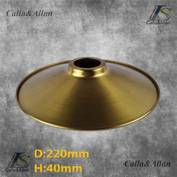 

Antique brass finish iron lampshade 4 style edison pendant lamp shade DIY gold bronze lighting shade cone design your own light