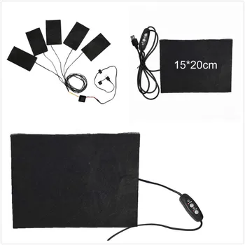 

5 In 1 USB Electric Heating Pads For DIY Heated Clothing Thermal Outdoor Clothes Heated Jacket Vests Mobile Warming Gear