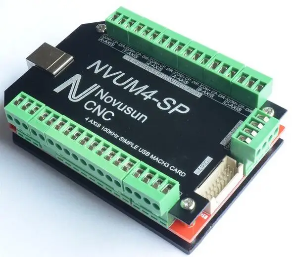 

4 Axis Simple USB Mach3 Card Interface board Motion control board 100KHz