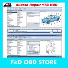 Горячий Авто Ремонт Alldata программное обеспечение V10.53+ Митчелл, по заказу 5 программного обеспечения usb жесткий диск все данные Оптом